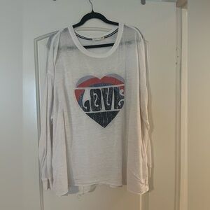 Women’s long sleeved Love shirt size 2X